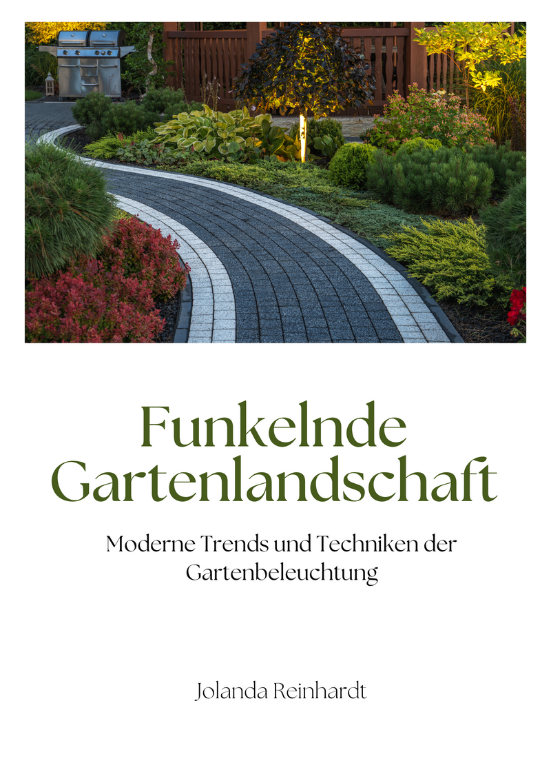 Funkelnde Gartenlandschaft