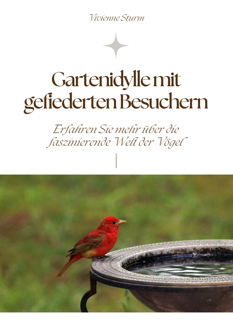 Gartenidylle mit gefiederten Besuchern