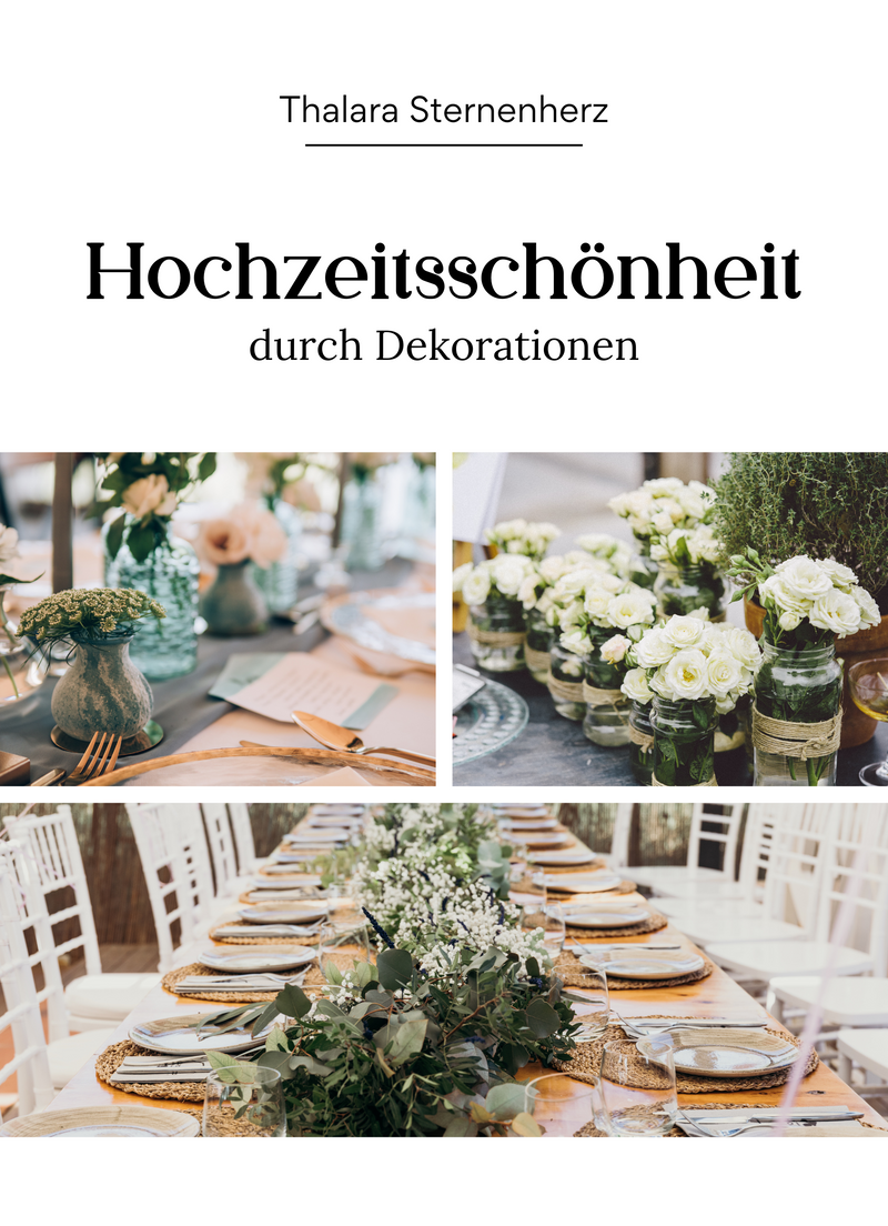 Hochzeitsschönheit durch Dekorationen