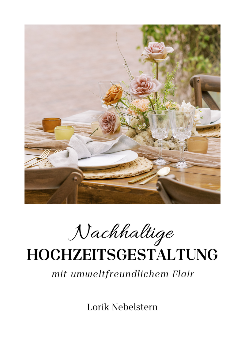 Nachhaltige Hochzeitsgestaltung mit umweltfreundlichem Flair